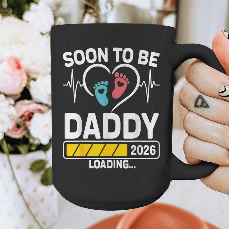 Dad To Be 2026 Loading Dad Est 2026 Promoted To Daddy Graphic Print Coffee Mug