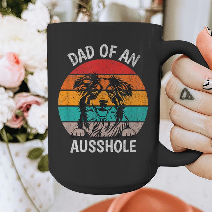 Dad Of An Ausshole Australian Shepherd Aussie Graphic Print Coffee Mug