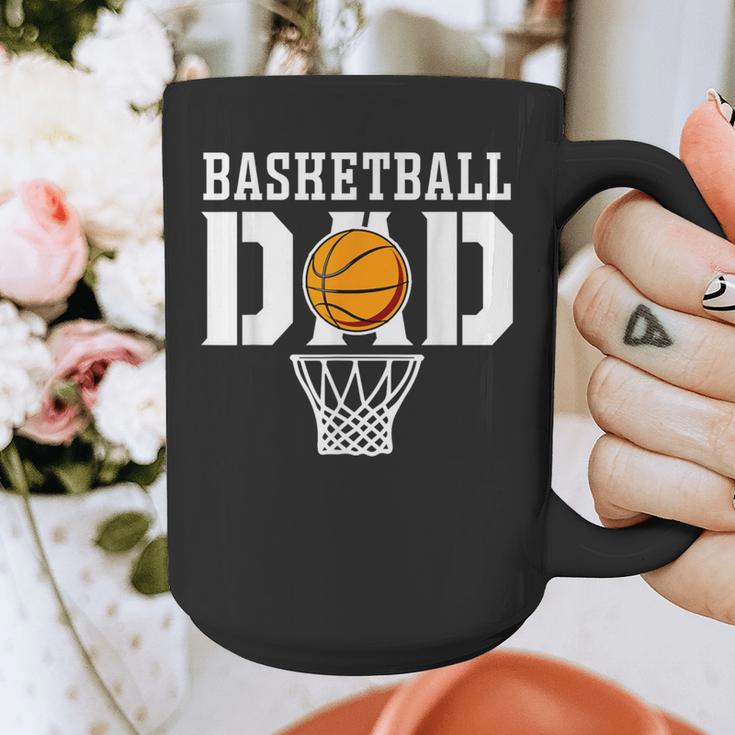 Dad Basketball Apparel Basketball Dad Graphic Print Coffee Mug