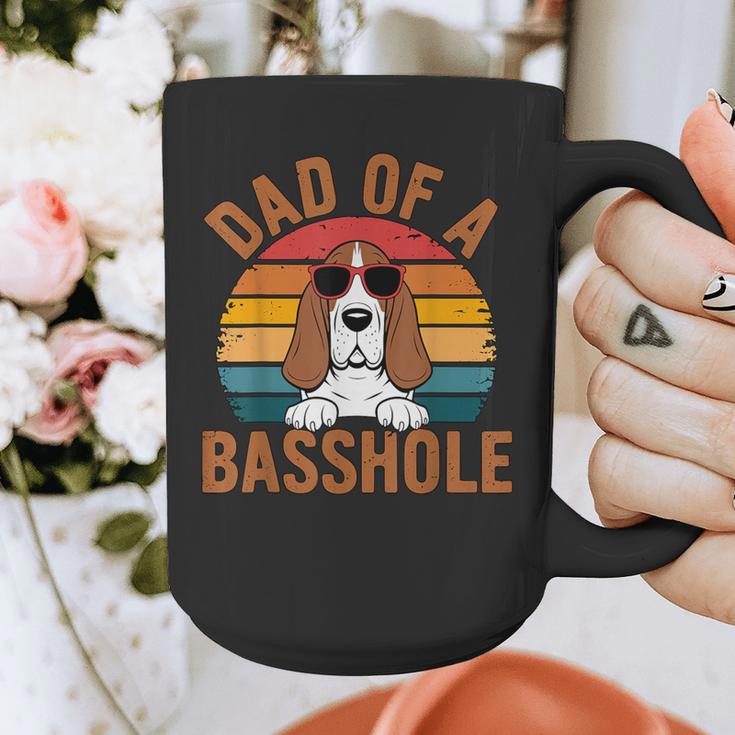 Dad Of a Basshole Basset Hound Owner Graphic Print Coffee Mug Dad Of a Basshole Basset Hound Owner Graphic Print Coffee Mug