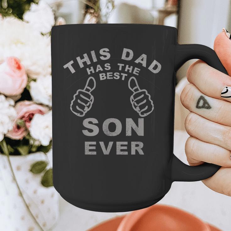 This Dad Has The Best Son Ever Fathers Day From Son Graphic Print Coffee Mug