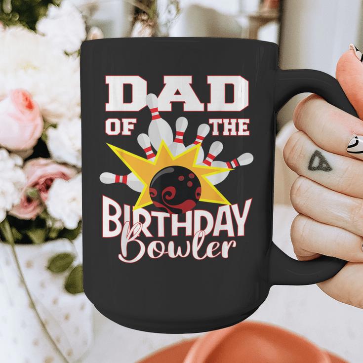 Dad Of The Birthday Bowler Kid Bowling Party Graphic Print Coffee Mug
