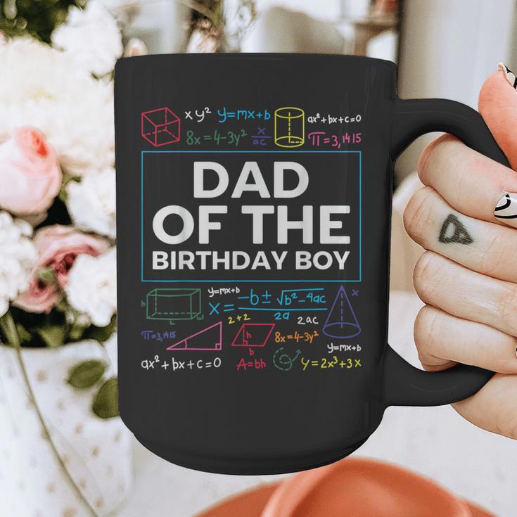 Dad Of The Birthday Boy 10th Birthday Math Party Outfit Graphic Print Coffee Mug