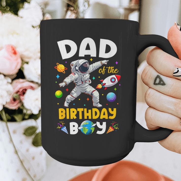 Dad Of The Birthday Boy Astronaut Outer Space Birthday Graphic Print Coffee Mug