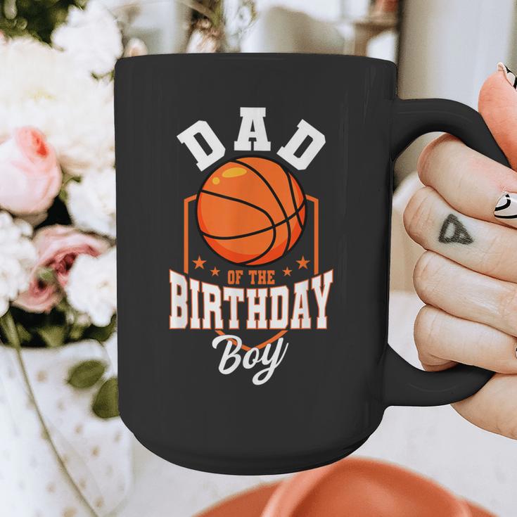 Dad Of The Birthday Boy Basketball Theme Bday Party Graphic Print Coffee Mug