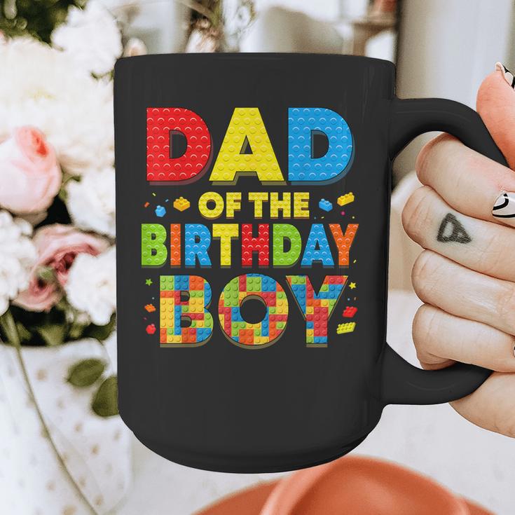Dad Of The Birthday Boy Building Block Birthday Graphic Print Coffee Mug