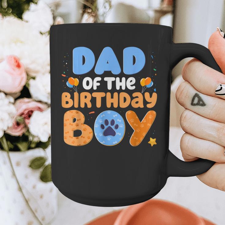 Dad Of The Birthday Boy Dog Lover Family Matching Graphic Print Coffee Mug