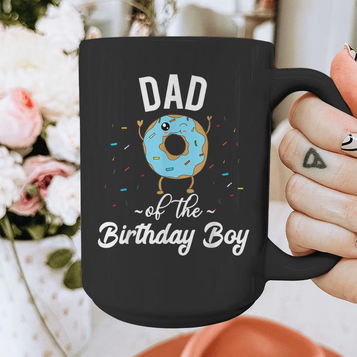 Dad Of The Birthday Boy Donut Theme Party Blue Father Graphic Print Coffee Mug Dad Of The Birthday Boy Donut Theme Party Blue Father Graphic Print Coffee Mug