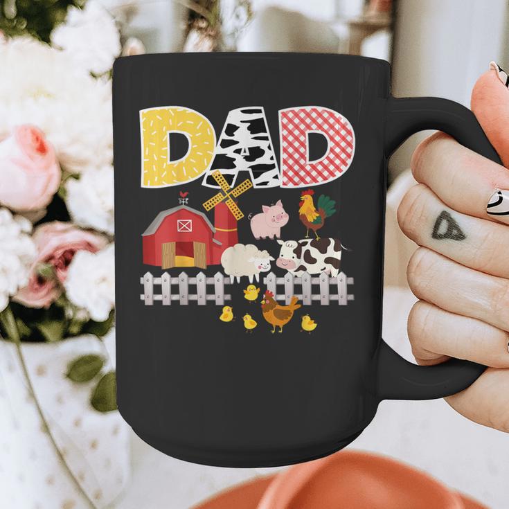 Dad Birthday Boy Farm Animal Farming Farmer Family B-Day Graphic Print Coffee Mug