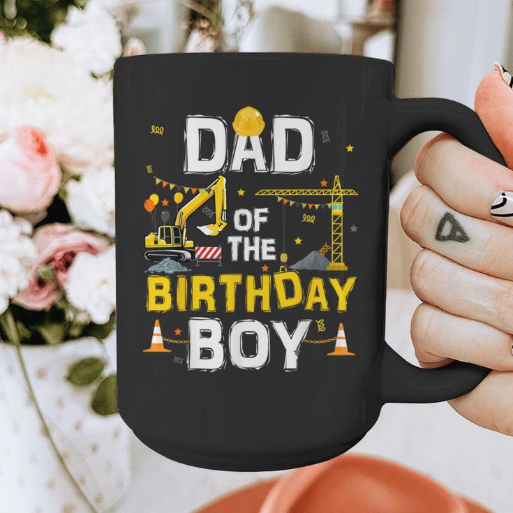 Dad Of The Birthday Boy Matching Construction Crew B-Day Graphic Print Coffee Mug