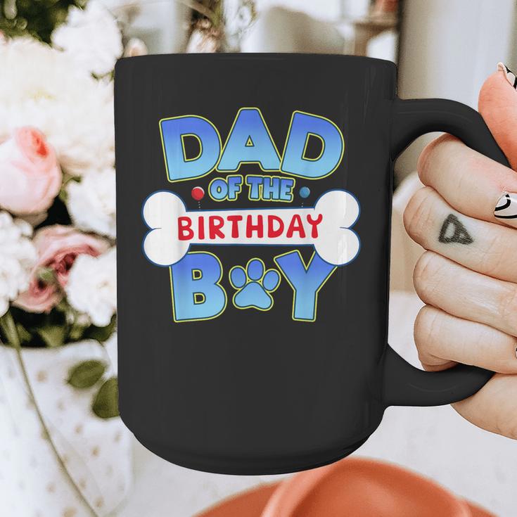 Dad Of The Birthday Boy Matching Dog Family Birthday Party Graphic Print Coffee Mug