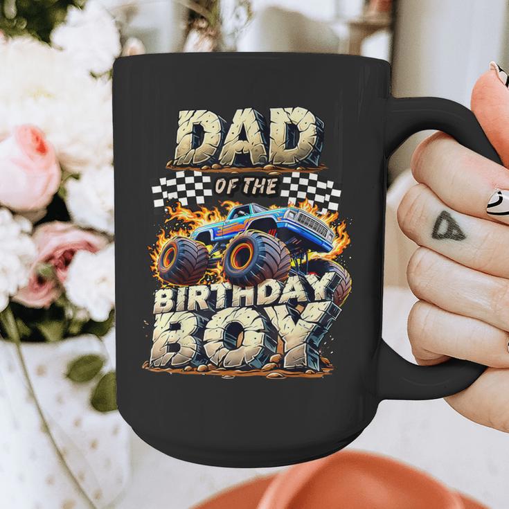 Dad Of The Birthday Boy Monster Truck Family Matching Party Graphic Print Coffee Mug