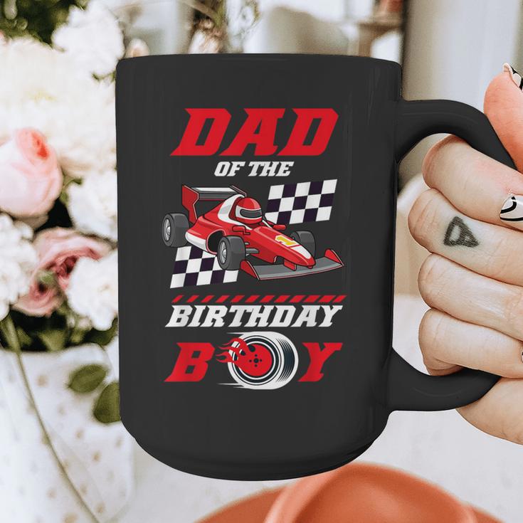 Dad Of The Birthday Boy Pit Crew Race Car Matching Family Graphic Print Coffee Mug