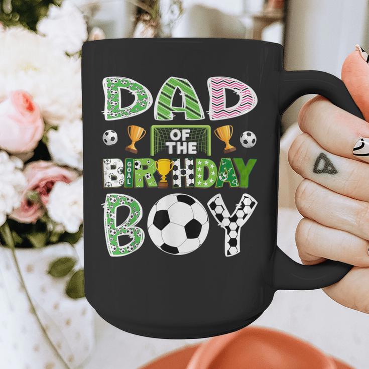 Dad Of The Birthday Boy Soccer Player Game Day Graphic Print Coffee Mug