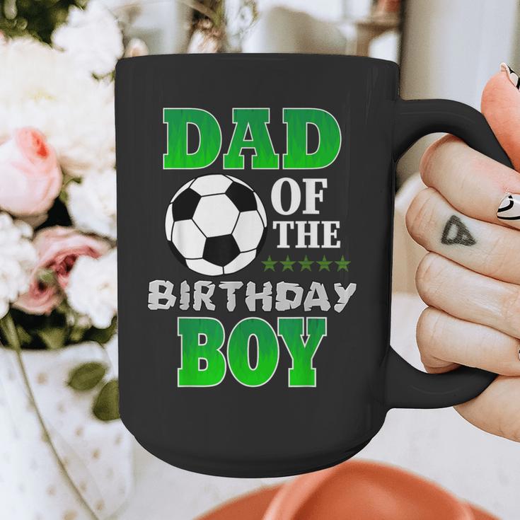 Dad Of The Birthday Boy Soccer Stars Outfit Graphic Print Coffee Mug