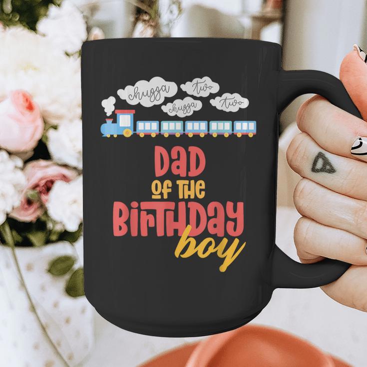 Dad Birthday Boy Train I'm 2 Two Yr Old Chugga Engine Graphic Print Coffee Mug