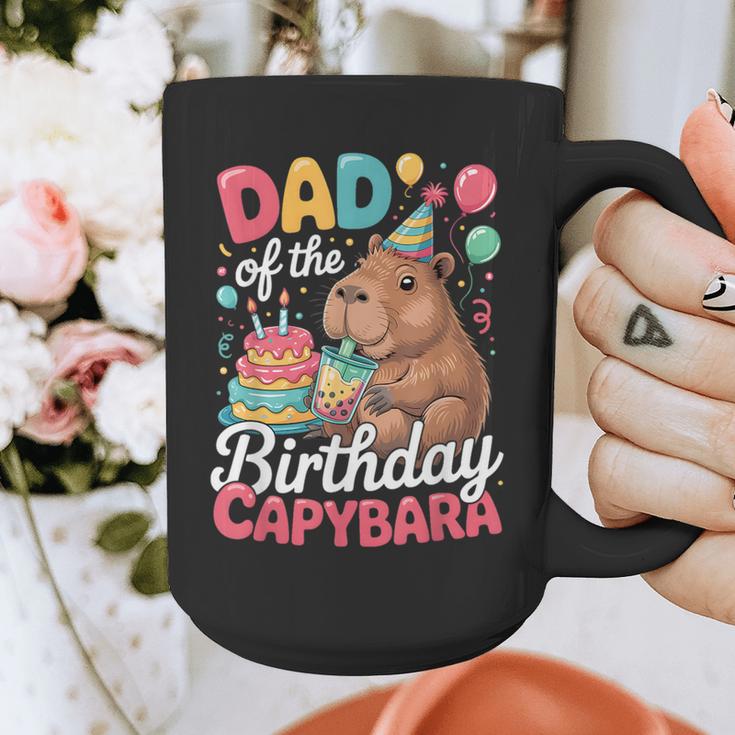 Dad Of The Birthday Capybara Boba Tea Girl Bday Party Family Graphic Print Coffee Mug Dad Of The Birthday Capybara Boba Tea Girl Bday Party Family Graphic Print Coffee Mug