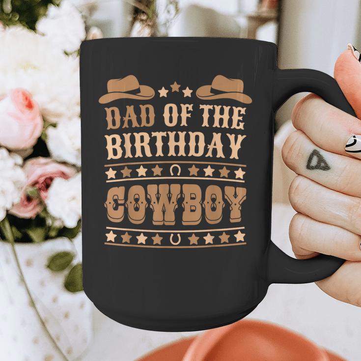Dad Of The Birthday Cowboy Cute Western Bday Boy Birthday Graphic Print Coffee Mug