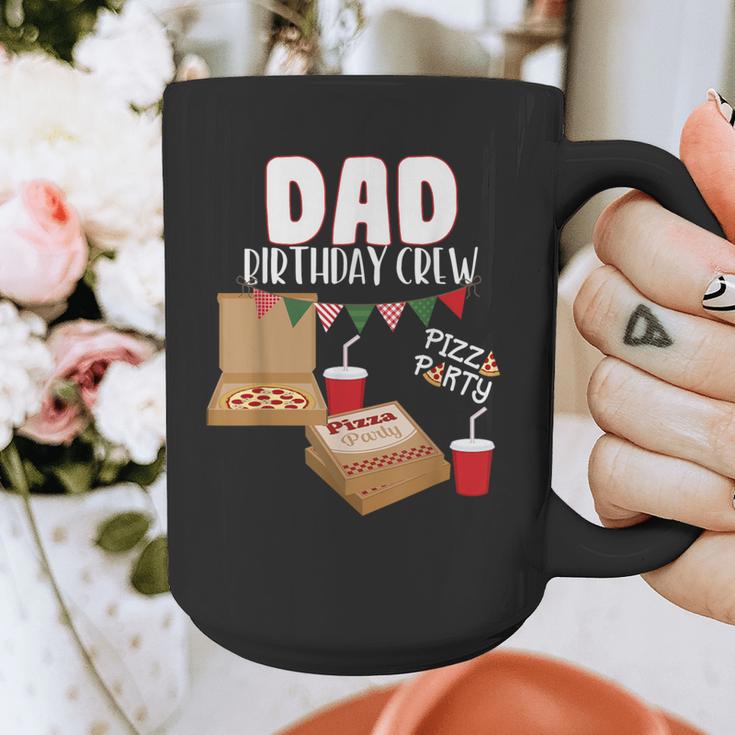 Dad Birthday Crew Pizza Theme Birthday Pizza Lover Party Graphic Print Coffee Mug