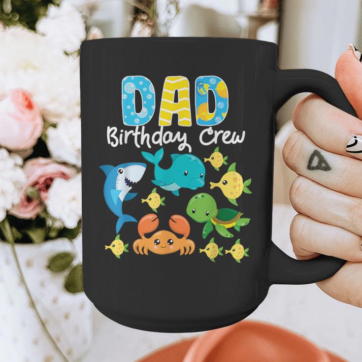 Dad Birthday Crew Sea Ocean Fish Aquarium Bday Party Graphic Print Coffee Mug