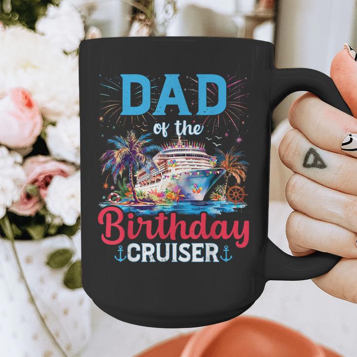 Dad Of The Birthday Cruiser Cruise Birthday Graphic Print Coffee Mug