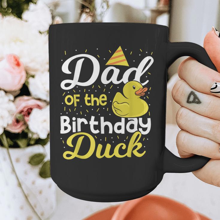 Dad Of The Birthday Duck Boy Rubber Duck Birthday Girl Graphic Print Coffee Mug