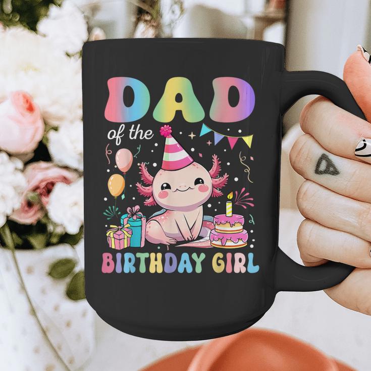 Dad Of The Birthday Girl Axolotl Bday Party Family Graphic Print Coffee Mug