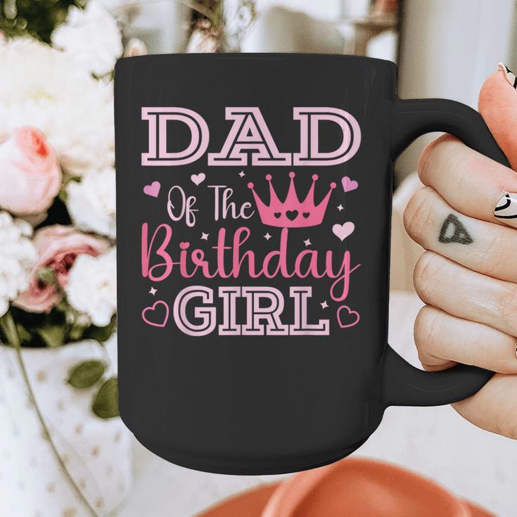 Dad Of The Birthday Girl Cute Pink Matching Family Party Graphic Print Coffee Mug