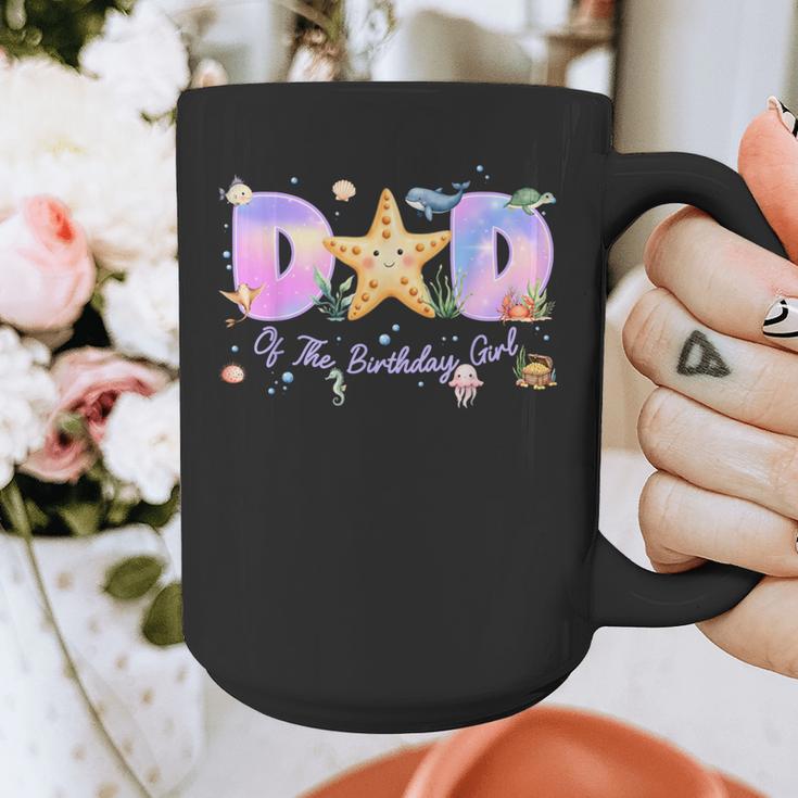 Dad Of The Birthday Girl One-Der The Sea Family Matching Graphic Print Coffee Mug