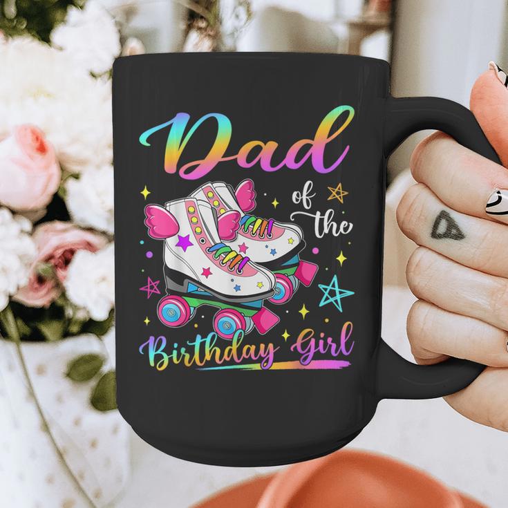 Dad Of The Birthday Girl Rolling Skate Family Matching Graphic Print Coffee Mug