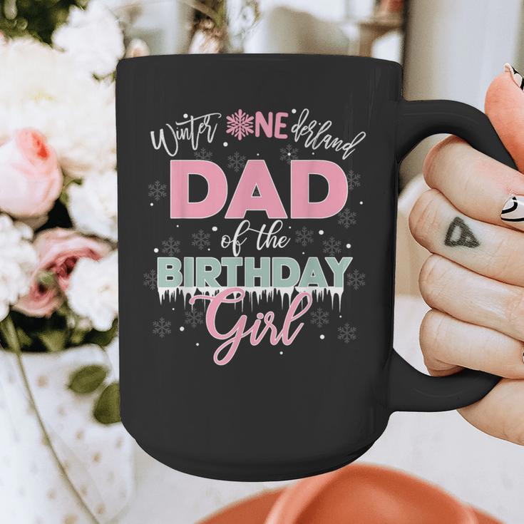 Dad Of The Birthday Girl Shirt Winter Onederland Family Graphic Print Coffee Mug