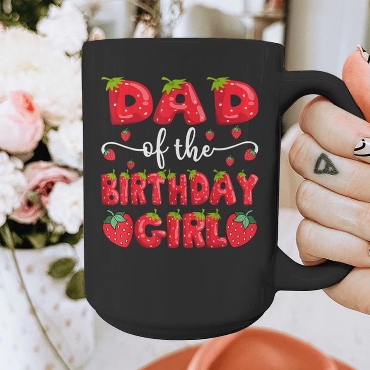 Dad Of The Birthday Girl Strawberry Family Matching Graphic Print Coffee Mug