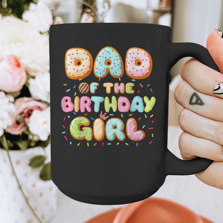Dad Of The Birthday Girl Sweet Donut Birthday Family Graphic Print Coffee Mug