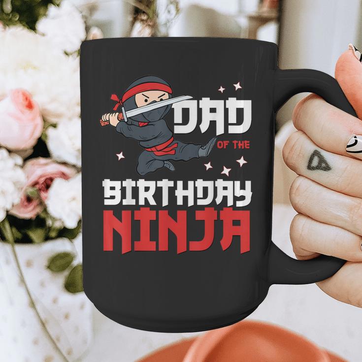 Dad Of The Birthday Ninja Daddy Party Best Father Boy Pop Graphic Print Coffee Mug