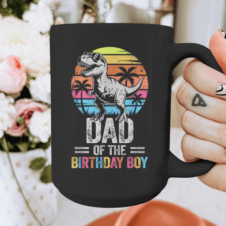 Dad Of The Birthday Party Outfit Dinosaur Daddy Graphic Print Coffee Mug