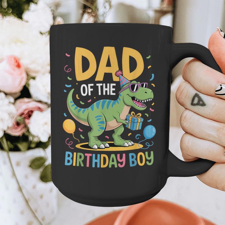 Dad Of The Birthday Party Outfit Dinosaur Squad Daddy Graphic Print Coffee Mug