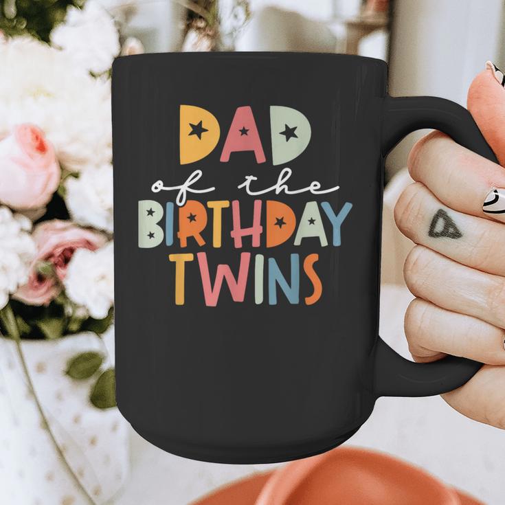 Dad Of The Birthday Twins Kids Great Daddy Of Twins Bday Graphic Print Coffee Mug
