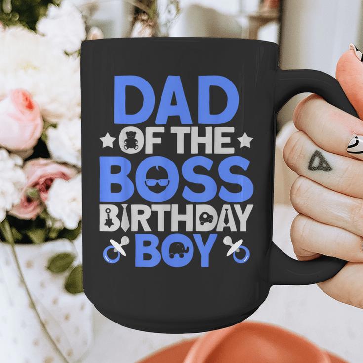 Dad Of The Boss Birthday Party Outfit Like A Boss Dad Graphic Print Coffee Mug
