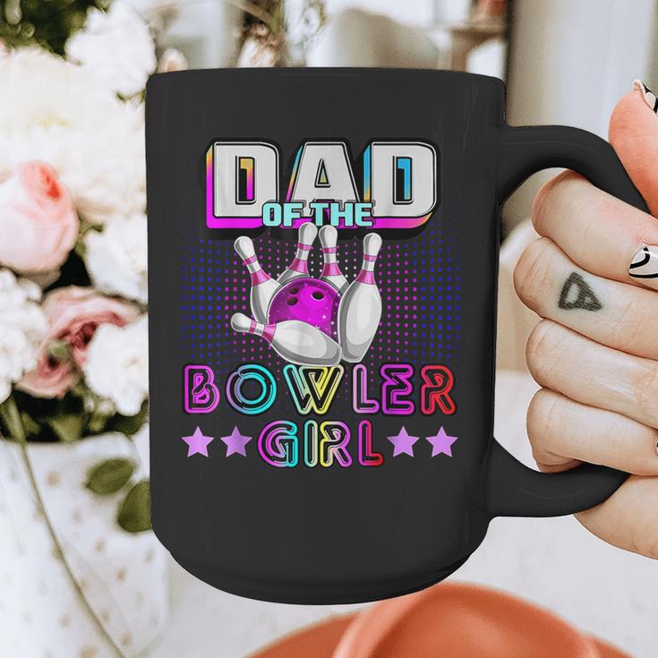 Dad Of The Bowler Girl Matching Family Bowling Birthday Graphic Print Coffee Mug
