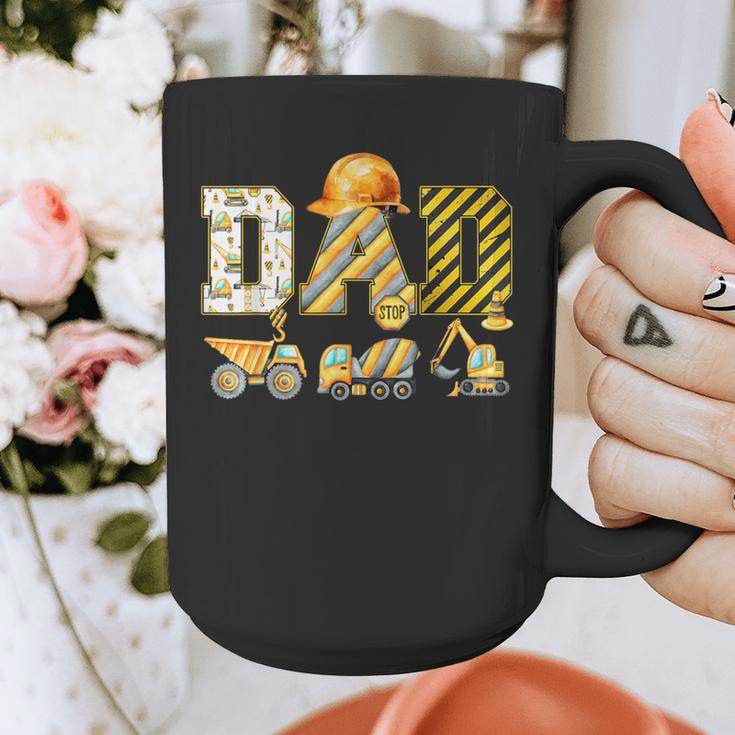 Dad Construction Excavator Kids Matching Family Party Graphic Print Coffee Mug Dad Construction Excavator Kids Matching Family Party Graphic Print Coffee Mug