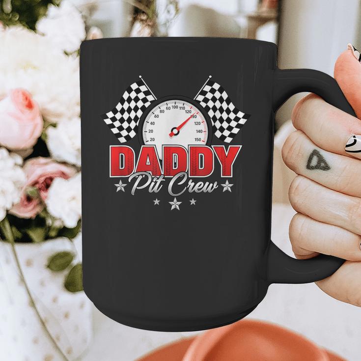 Dad Daddy Pit Crew Race Car Birthday Racing Party Graphic Print Coffee Mug