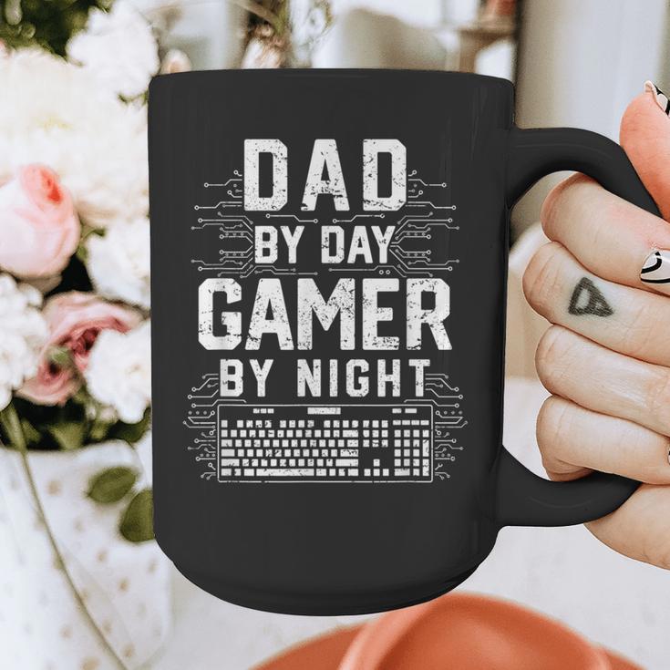 Dad By Day Gamer By Night PC Gaming Gift Graphic Print Coffee Mug