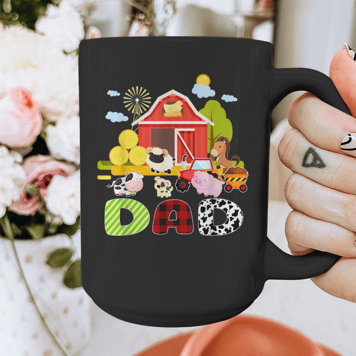 Dad Farm Animal Birthday Family Matching Party Graphic Print Coffee Mug