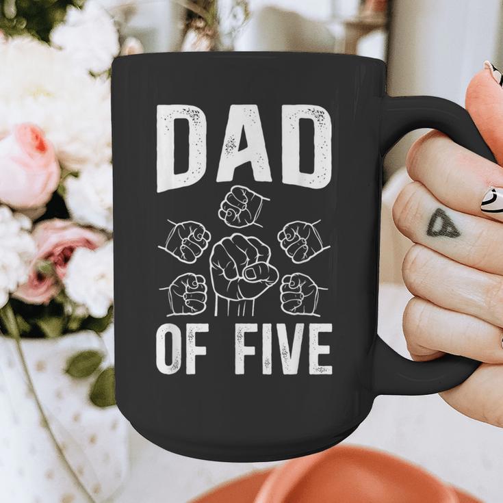 Dad Of Five Father Of 5 Proud Dad Of 5 Father Of Five Graphic Print Coffee Mug
