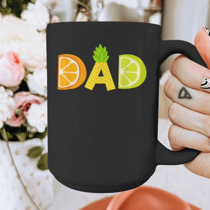 Dad Fruitarian Lover Summer Father Fruit Slice Graphic Print Coffee Mug Dad Fruitarian Lover Summer Father Fruit Slice Graphic Print Coffee Mug