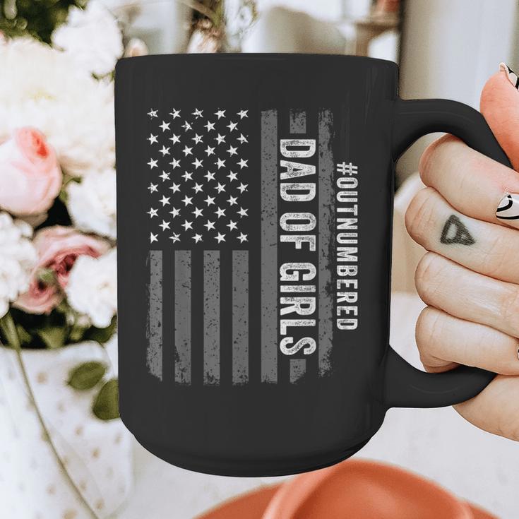 Dad Of Girls Outnumbered Fathers Day 2025 For Dad Daughters Graphic Print Coffee Mug Dad Of Girls Outnumbered Fathers Day 2025 For Dad Daughters Graphic Print Coffee Mug