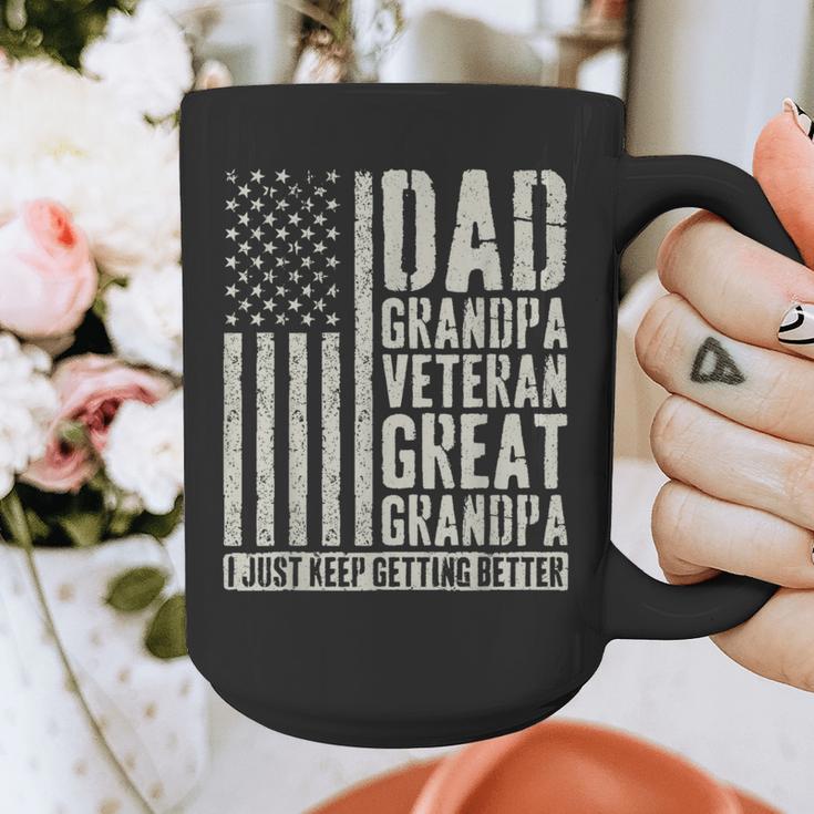 Dad Grandpa Veteran Great Grandpa Graphic Print Coffee Mug