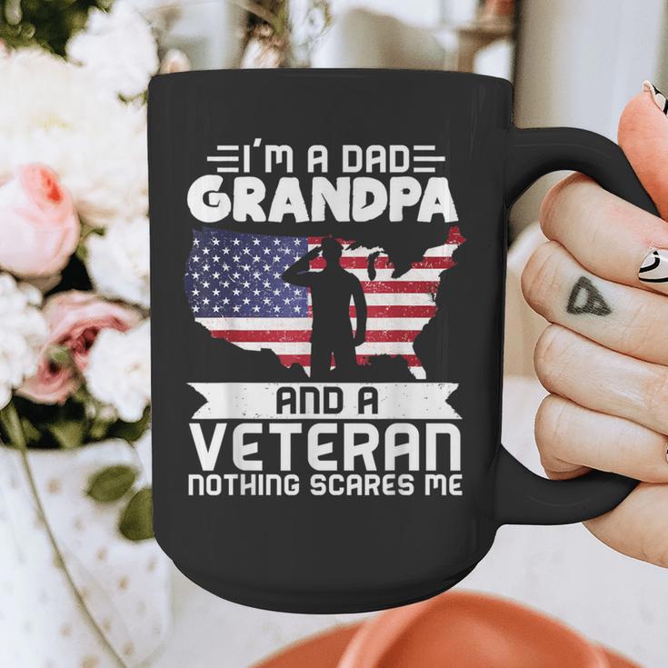 Dad Grandpa Veteran Nothing Scares Patriotic Veterans Day Graphic Print Coffee Mug Dad Grandpa Veteran Nothing Scares Patriotic Veterans Day Graphic Print Coffee Mug