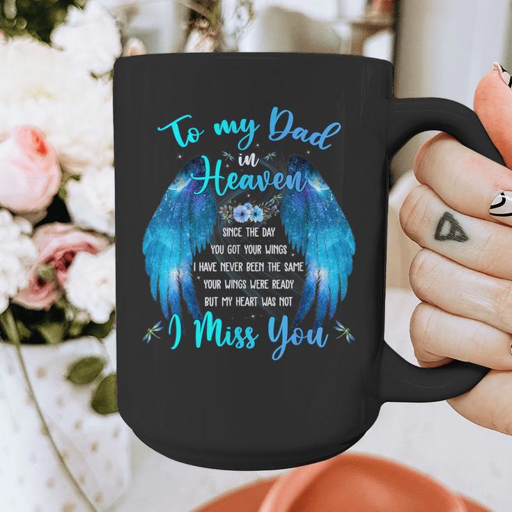 To My Dad In Heaven I Miss You Graphic Print Coffee Mug