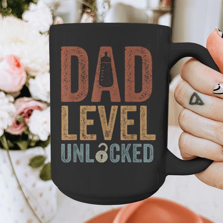 Dad Level Unlocked Father To Be New Daddy Graphic Print Coffee Mug